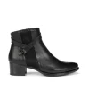 Fluchos ALEGRIA D7232 Black Ankle Boot- Ankle Boots | Heels