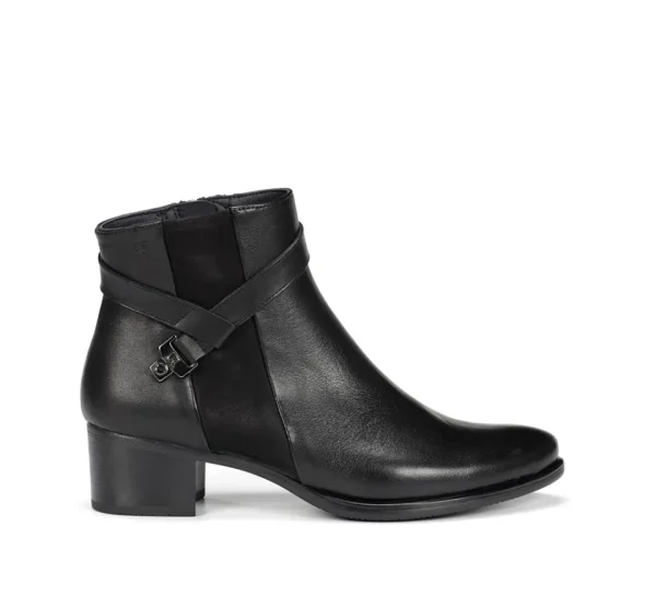 Fluchos ALEGRIA D7232 Black Ankle Boot- Ankle Boots | Heels