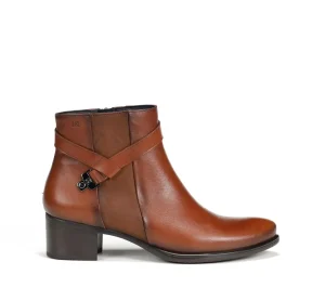 Fluchos ALEGRIA D7232 Brown Ankle Boot- Ankle Boots | Heels