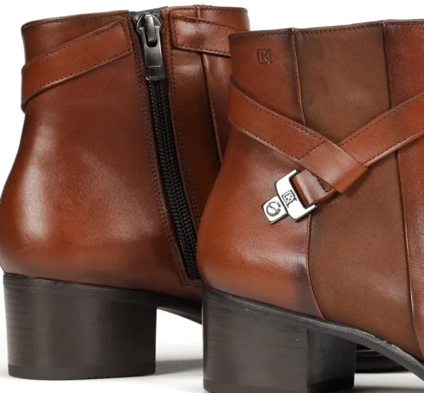 Fluchos ALEGRIA D7232 Brown Ankle Boot- Ankle Boots | Heels