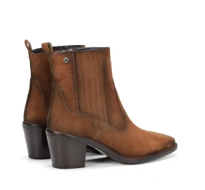 Fluchos ARWEN D9425 Brown Ankle Boot- Ankle Boots | Heels