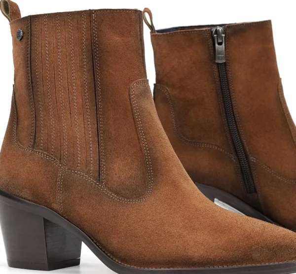 Fluchos ARWEN D9425 Brown Ankle Boot- Ankle Boots | Heels