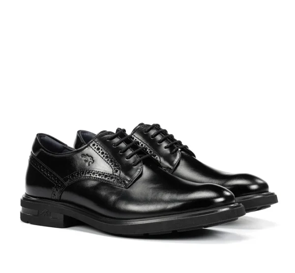 Fluchos BELGAS F0630 Black Shoe- Formal Shoes