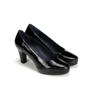 Fluchos BLESA D5794 Black Shoe- Formal Shoes | Heels