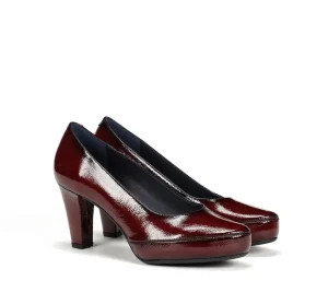 Fluchos BLESA D5794 Burgundy Shoe- Formal Shoes | Heels