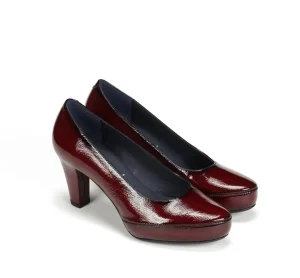 Fluchos BLESA D5794 Burgundy Shoe- Formal Shoes | Heels