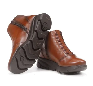 Fluchos BONA F1358 Brown Ankle Boot- Ankle Boots