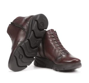 Fluchos BONA F1358 Burgundy Ankle Boot- Ankle Boots