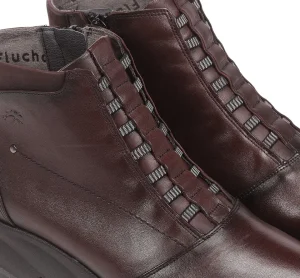 Fluchos BONA F1358 Burgundy Ankle Boot- Ankle Boots