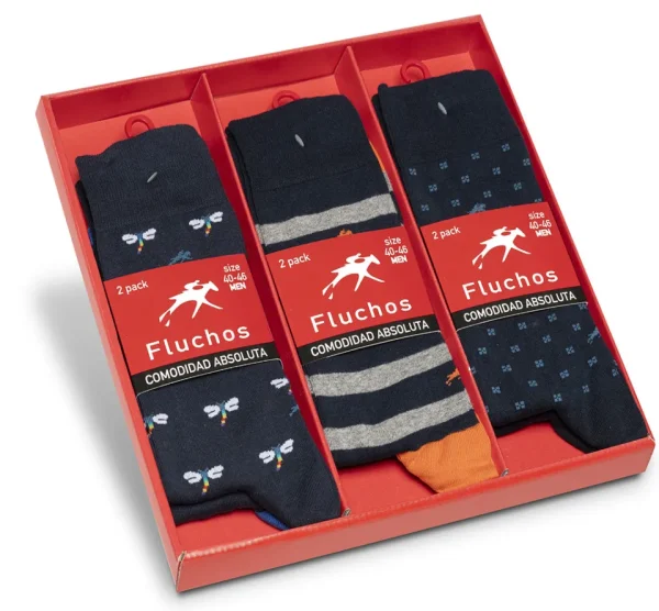 Fluchos CA0012 3 Pack Men's Socks- Socks