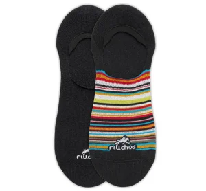 Fluchos CA0002 Stripes and Black Pinkies- Socks