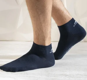 Fluchos CA0010 Tobillero Navy-rayas (2p)- Socks