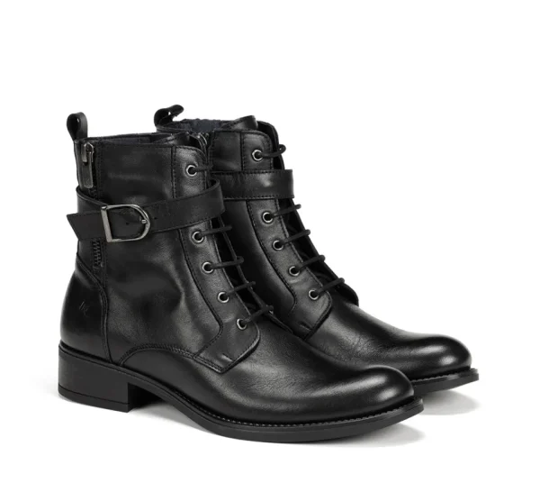 Fluchos CHAD D9123 Black Ankle Boot-Women Women