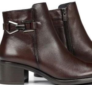 Fluchos CHIARA D9347 Brown Ankle Boot- Ankle Boots | Heels