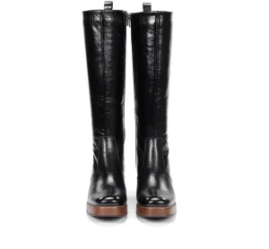 Fluchos CRISTEL D9339 Black Boot- Boots | Heels