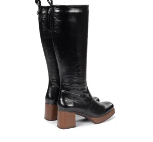 Fluchos CRISTEL D9339 Black Boot- Boots | Heels