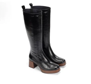 Fluchos CRISTEL D9339 Black Boot- Boots | Heels