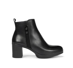 Fluchos ELITE D9423 Black Ankle Boot- Ankle Boots | Heels