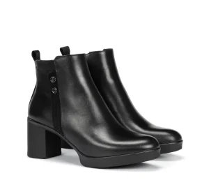 Fluchos ELITE D9423 Black Ankle Boot- Ankle Boots | Heels