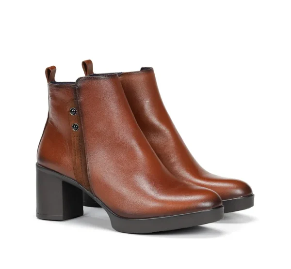 Fluchos ELITE D9423 Brown Ankle Boot- Ankle Boots | Heels