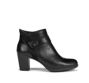 Fluchos EVELYN D9111 Black Ankle Boot- Ankle Boots | Heels