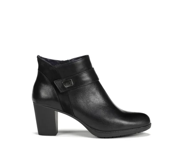 Fluchos EVELYN D9111 Black Ankle Boot- Ankle Boots | Heels