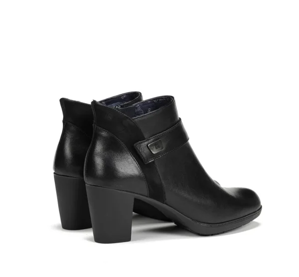 Fluchos EVELYN D9111 Black Ankle Boot- Ankle Boots | Heels