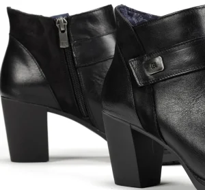 Fluchos EVELYN D9111 Black Ankle Boot- Ankle Boots | Heels