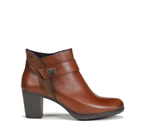 Fluchos EVELYN D9111 Brown Ankle Boot- Ankle Boots | Heels