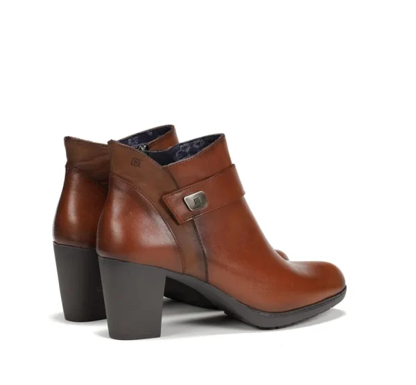 Fluchos EVELYN D9111 Brown Ankle Boot- Ankle Boots | Heels