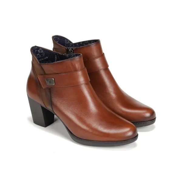 Fluchos EVELYN D9111 Brown Ankle Boot- Ankle Boots | Heels