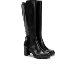 Fluchos EVIE D8955 Black Boot- Boots | Heels