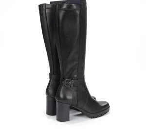 Fluchos EVIE D8955 Black Boot- Boots | Heels