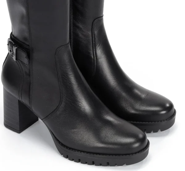 Fluchos EVIE D8955 Black Boot- Boots | Heels