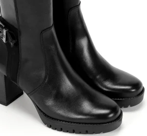 Fluchos EVIE D8955 Black Boot- Boots | Heels