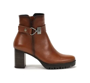 Fluchos EVIE D8961 Brown Ankle Boot- Ankle Boots | Heels