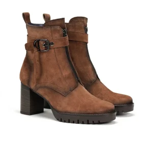 Fluchos EVIE D9163 Brown Ankle Boot-Women Women