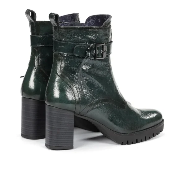 Fluchos EVIE D9163 Green Ankle Boot- Ankle Boots | Heels