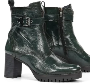 Fluchos EVIE D9163 Green Ankle Boot- Ankle Boots | Heels