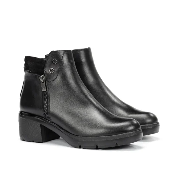 Fluchos FUGAZ F2102 Black Ankle Boot- Ankle Boots