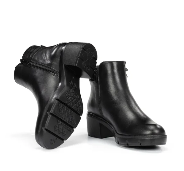 Fluchos FUGAZ F2102 Black Ankle Boot- Ankle Boots