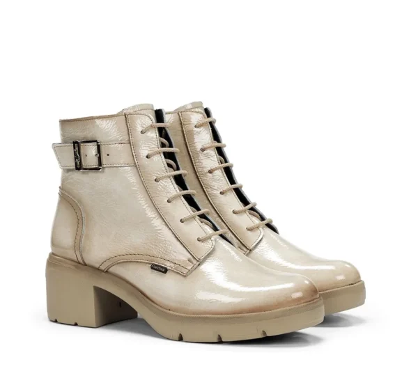 Fluchos FUGAZ F2107 Taupe Ankle Boot- Ankle Boots | Heels