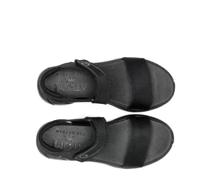 Fluchos FUSION AT105 Black Sandal-Women Women