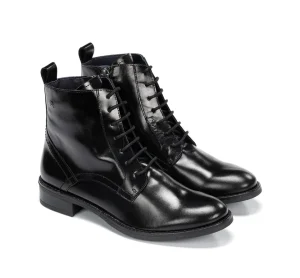 Fluchos HARVARD D8343 Black Ankle Boot- Ankle Boots | Heels