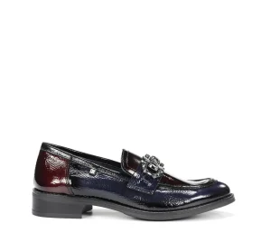 Fluchos HARVARD D9118 Blue Moccasin- Heels