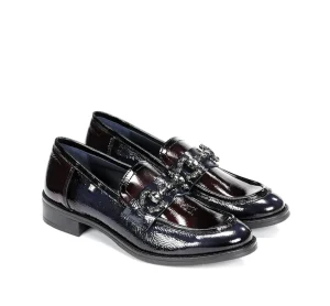 Fluchos HARVARD D9118 Blue Moccasin- Heels