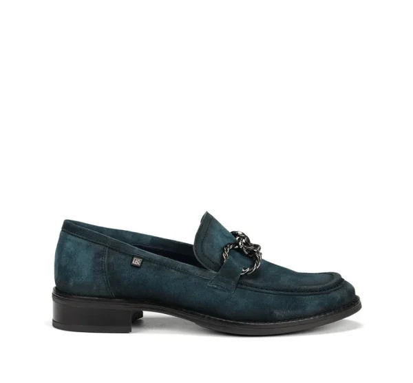 Fluchos HARVARD D9117 Blue Moccasin- Heels