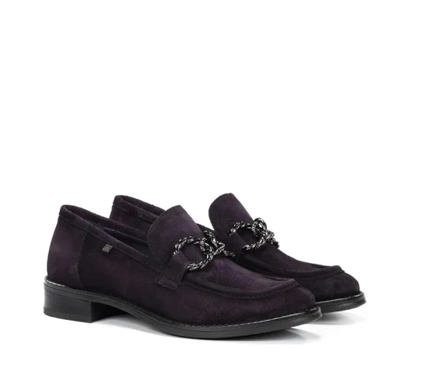 Fluchos HARVARD D9117 Purple Moccasin- Heels