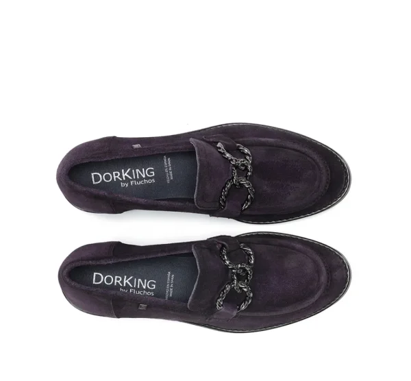 Fluchos HARVARD D9117 Purple Moccasin- Heels