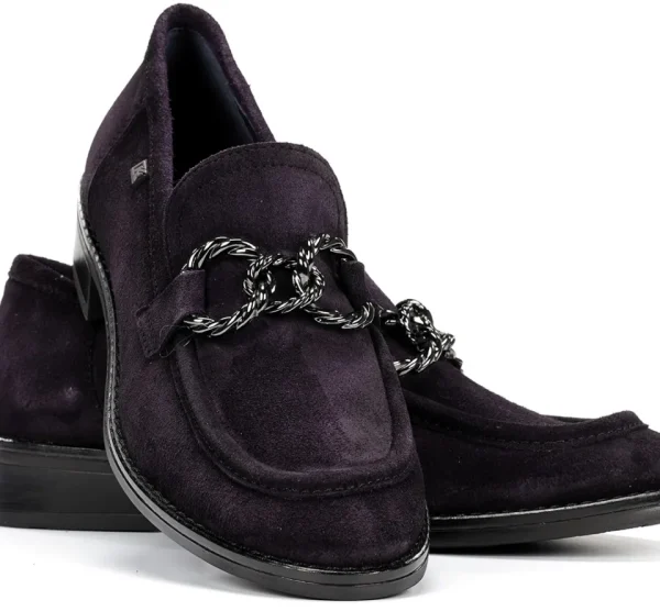 Fluchos HARVARD D9117 Purple Moccasin- Heels